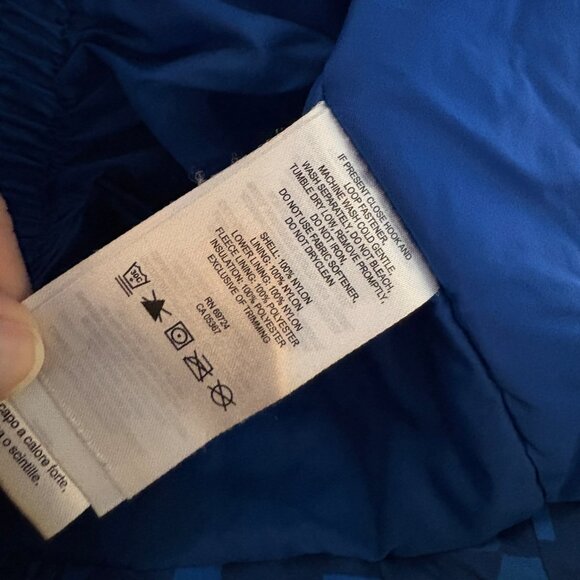 Columbia Boys Size XS 6/7  Winter Coat Blue Full Zip & Snaps Hooded Jacket - Picture 5 of 8